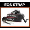 Nylon/Leather Camera Shoulder Neck Straight Strap for Canon Dslr Camera - Black